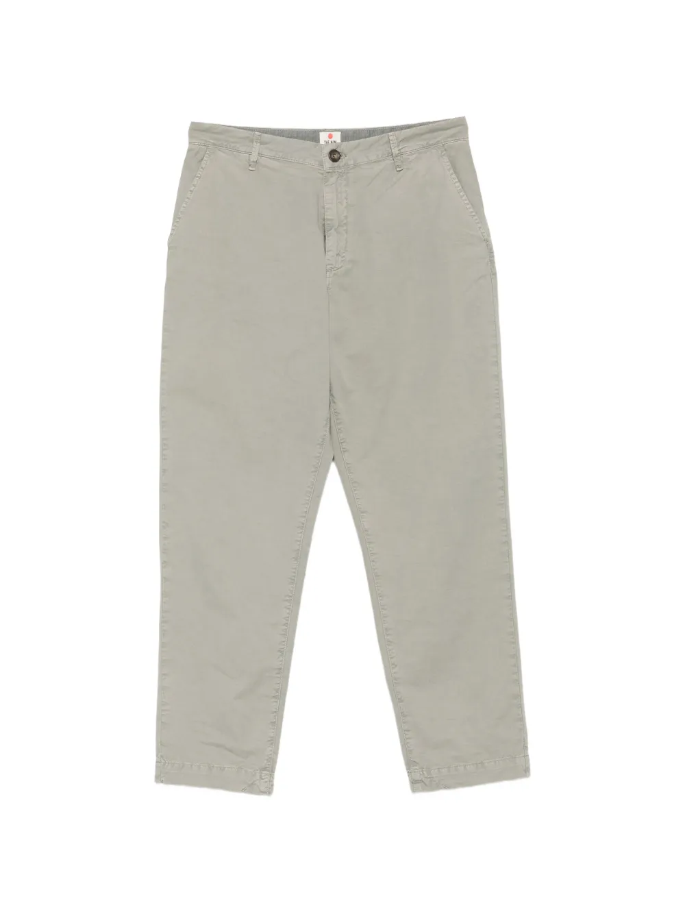 THE.NIM flat-front chino trousers - Grau