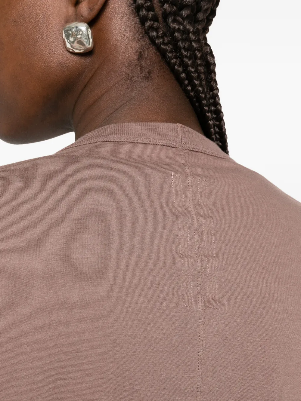 Rick Owens DRKSHDW exposed-seam T-shirt Bruin