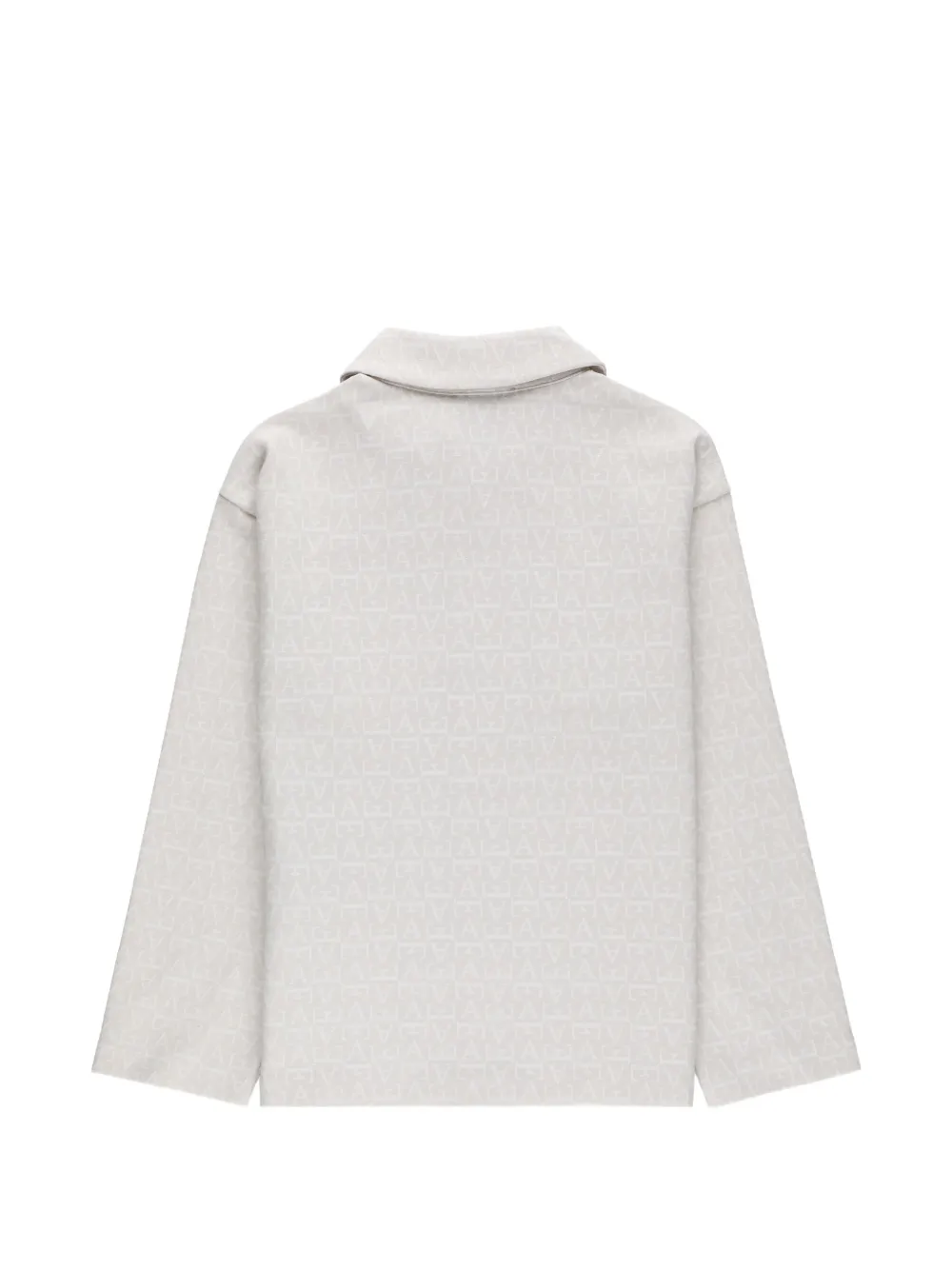 Emporio Armani Kids Shirt met monogram-jacquard Beige