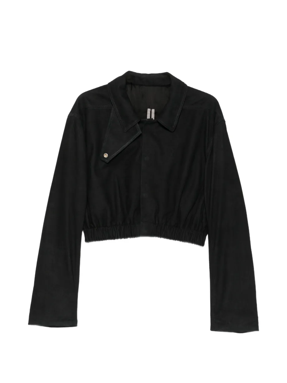 Rick Owens cropped elasticated-waist jacket Zwart