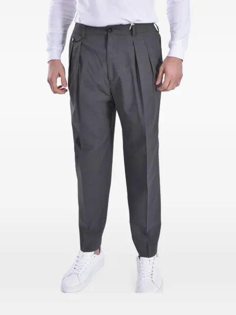 BE ABLE pleated elasticated-waistband trousers