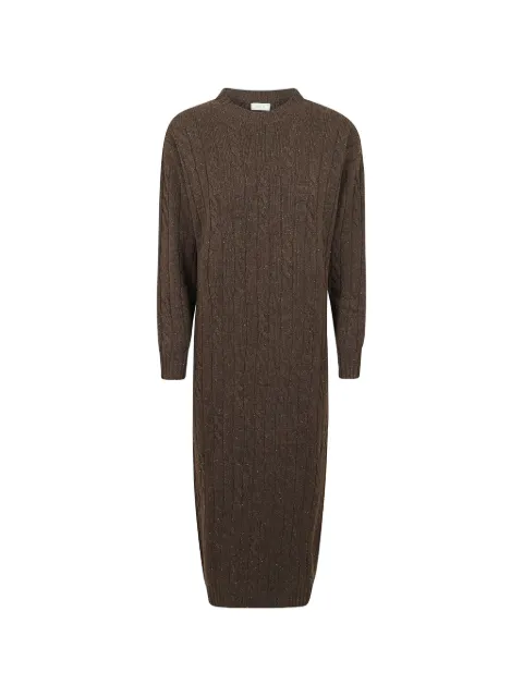 Peserico cable-knit flecked midi dress
