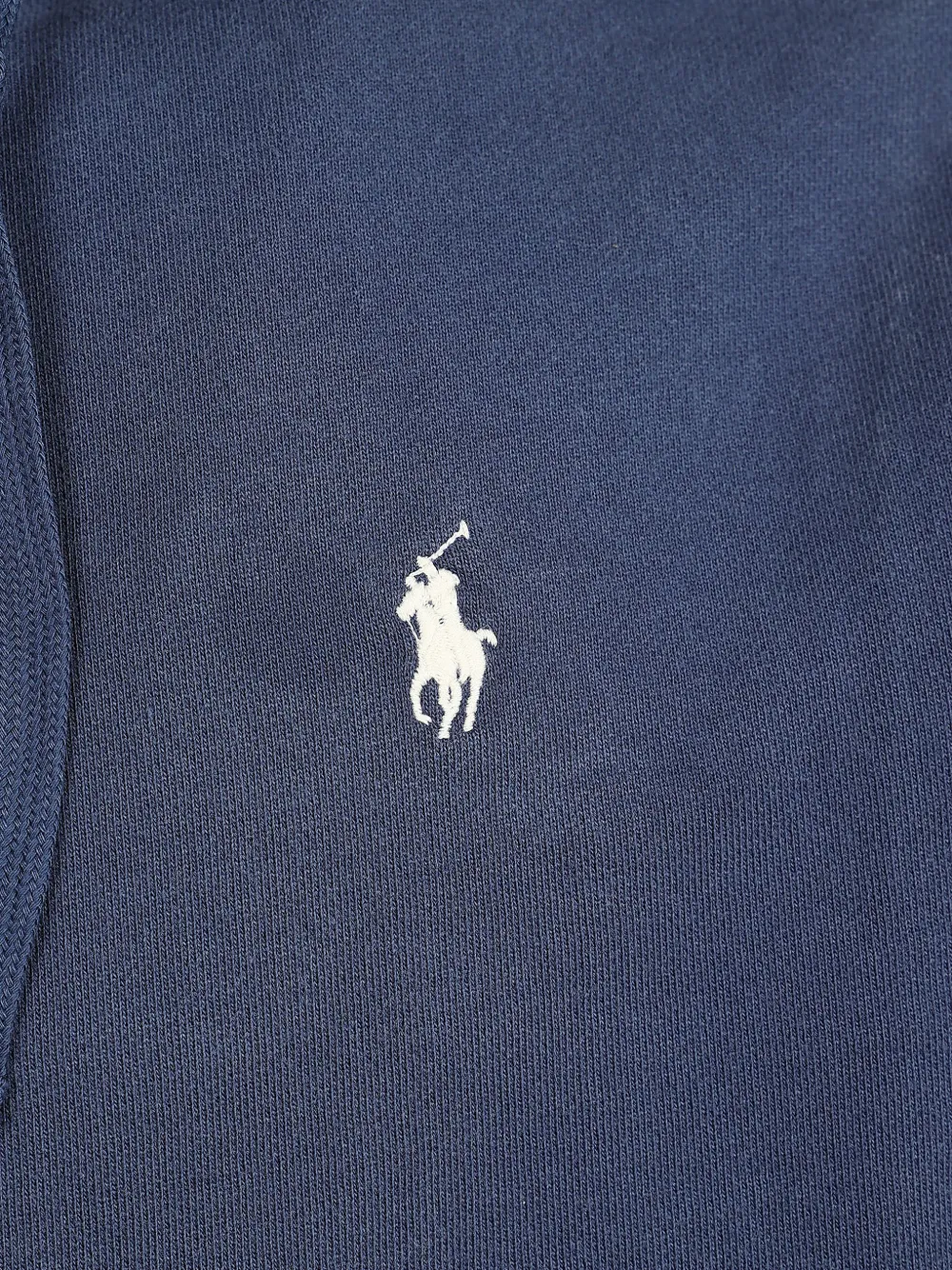 Polo Ralph Lauren logo-embroidered zip-up hoodie Blauw