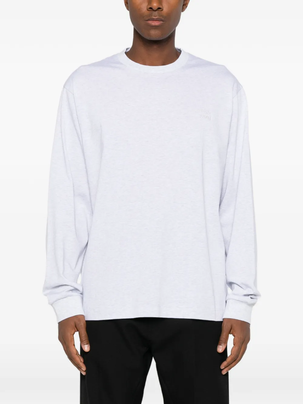 Juun.J graphic-print long-sleeve sweatshirt Grijs