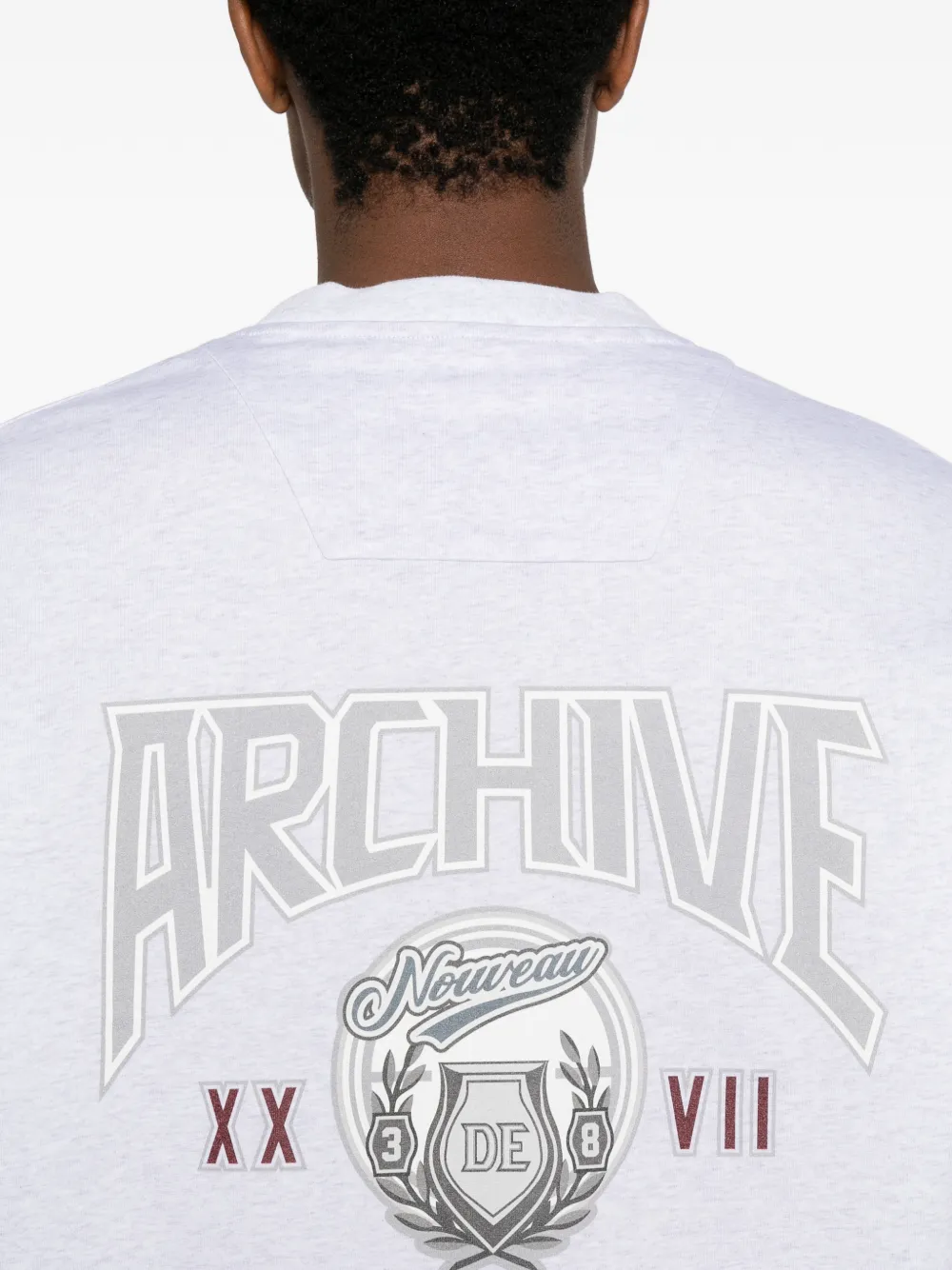 Juun.J graphic-print long-sleeve sweatshirt Grijs