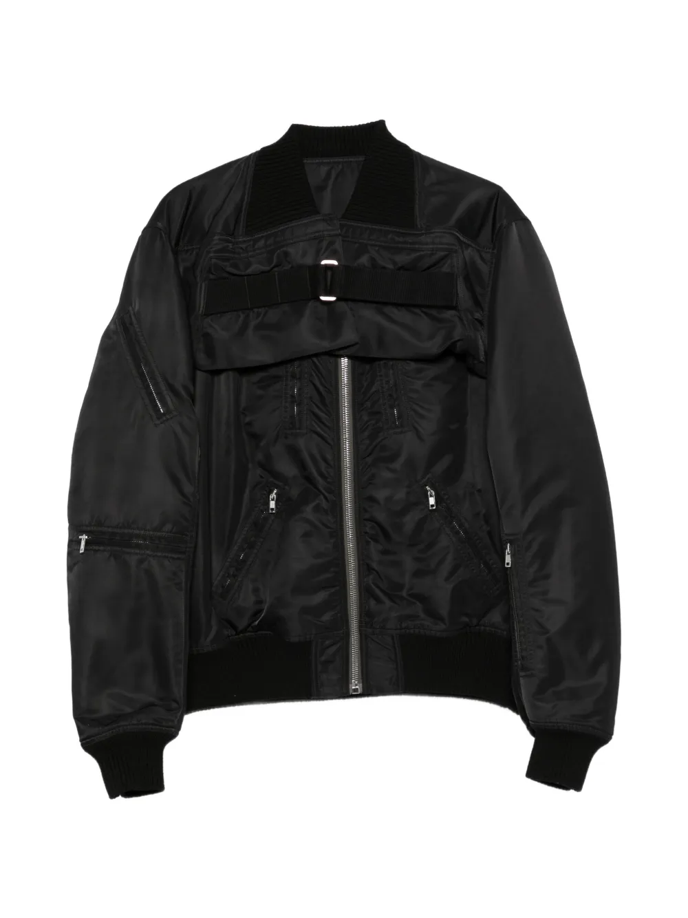 Rick Owens 2 Piece Flight buckle-strap panelled jacket - Schwarz