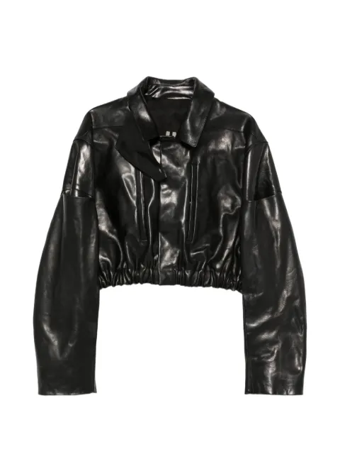 Rick Owens Mac cropped leather jacket