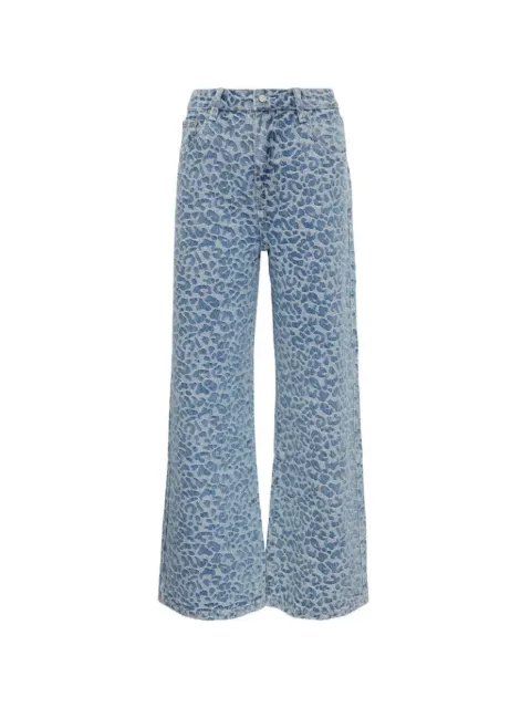 Rally Movement leopard-print baggy jeans