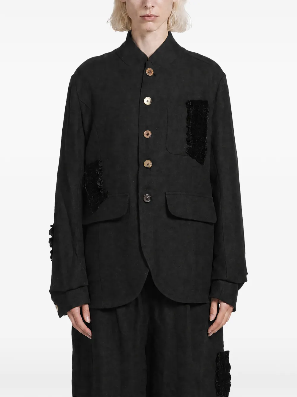 Aleksandr Manamïs ruffled Romance jacket