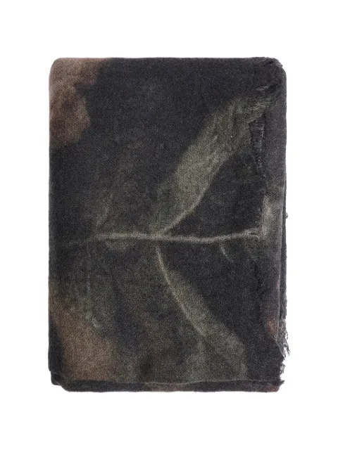 Aleksandr Manamïs floral-print frayed cashmere scarf