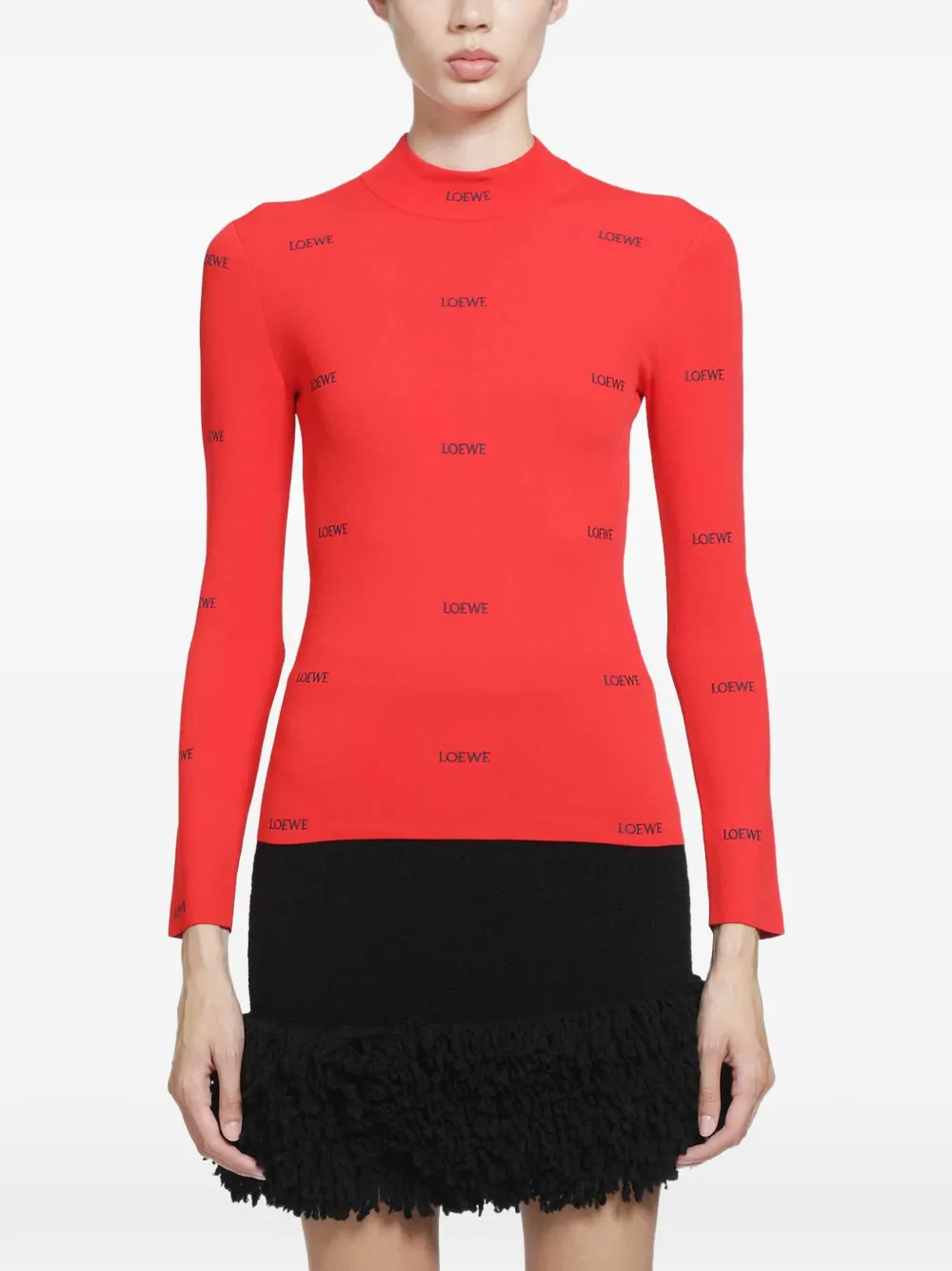 LOEWE top in viscose blend - Red