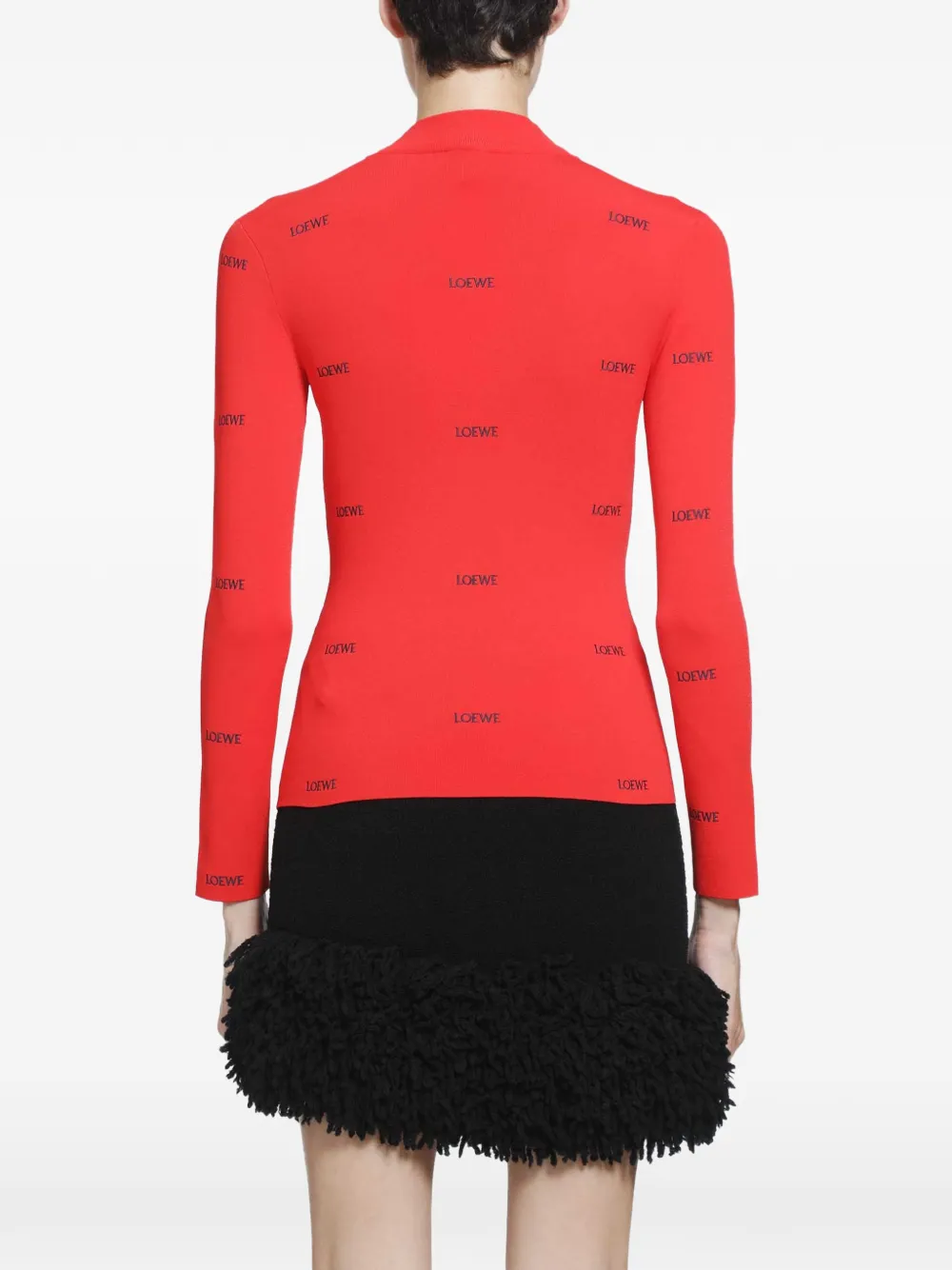 LOEWE top in viscose blend Rood