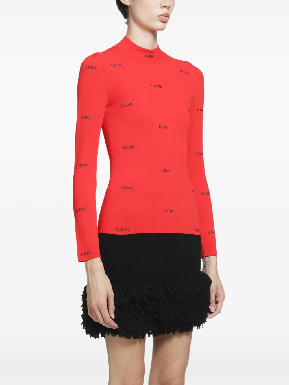LOEWE top in viscose blend Rood