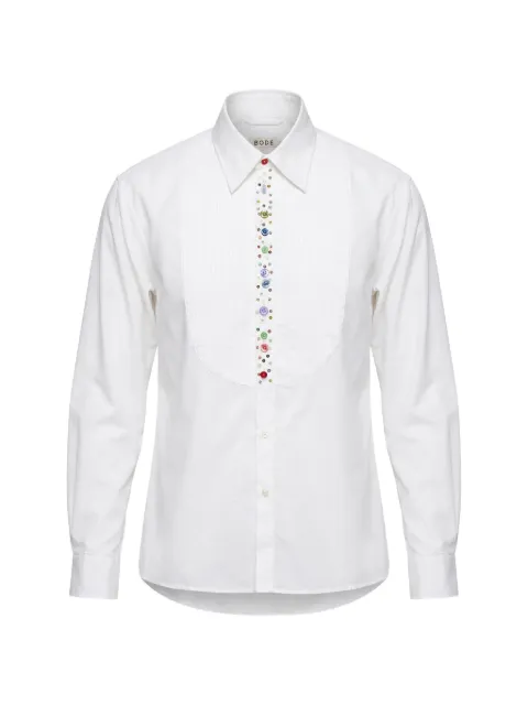BODE Button Jar pleated tuxedo shirt
