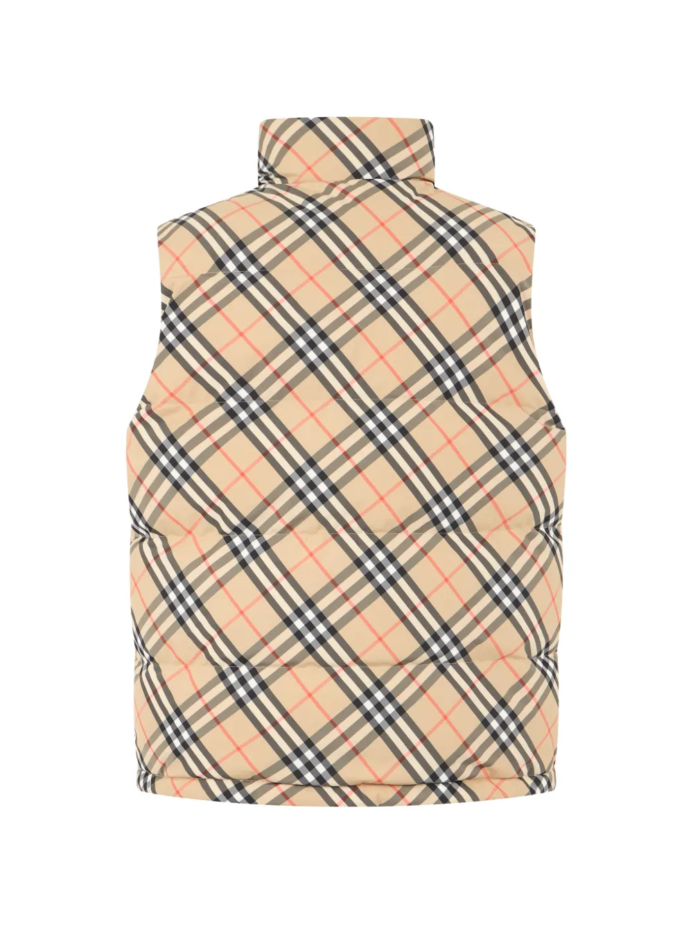 Burberry Omkeerbare gewatteerde bodywarmer met Check-patroon Beige