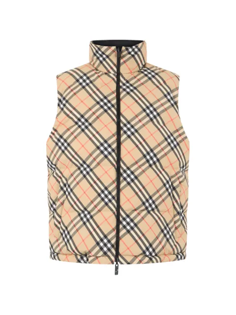 Burberry 리버서블 체크 패딩 베스트