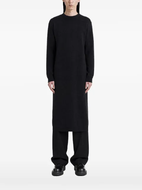 Jil Sander long padded wool dress