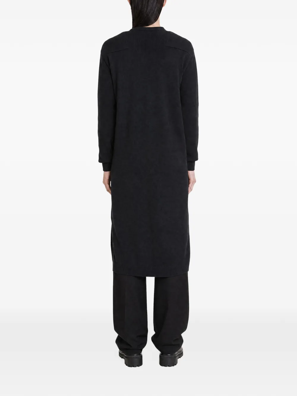 Jil Sander Gewatteerde wollen maxi-jurk Blauw