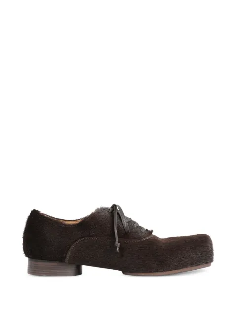 Uma Wang calf-hair square-toe Oxford shoes