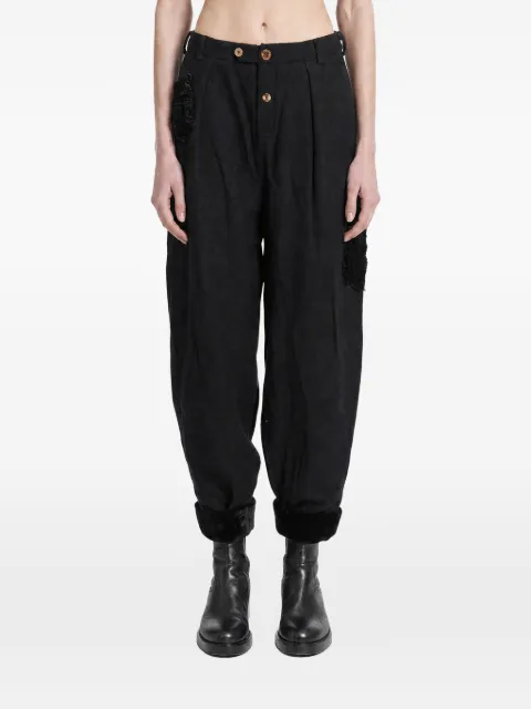 Aleksandr Manamïs Poets Heirloom patch-detail tapered trousers