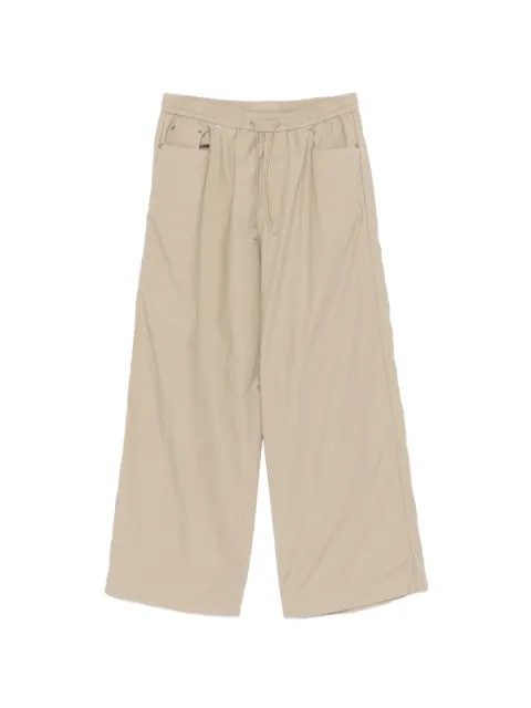 Juun.J drawstring-hem wide-leg trousers