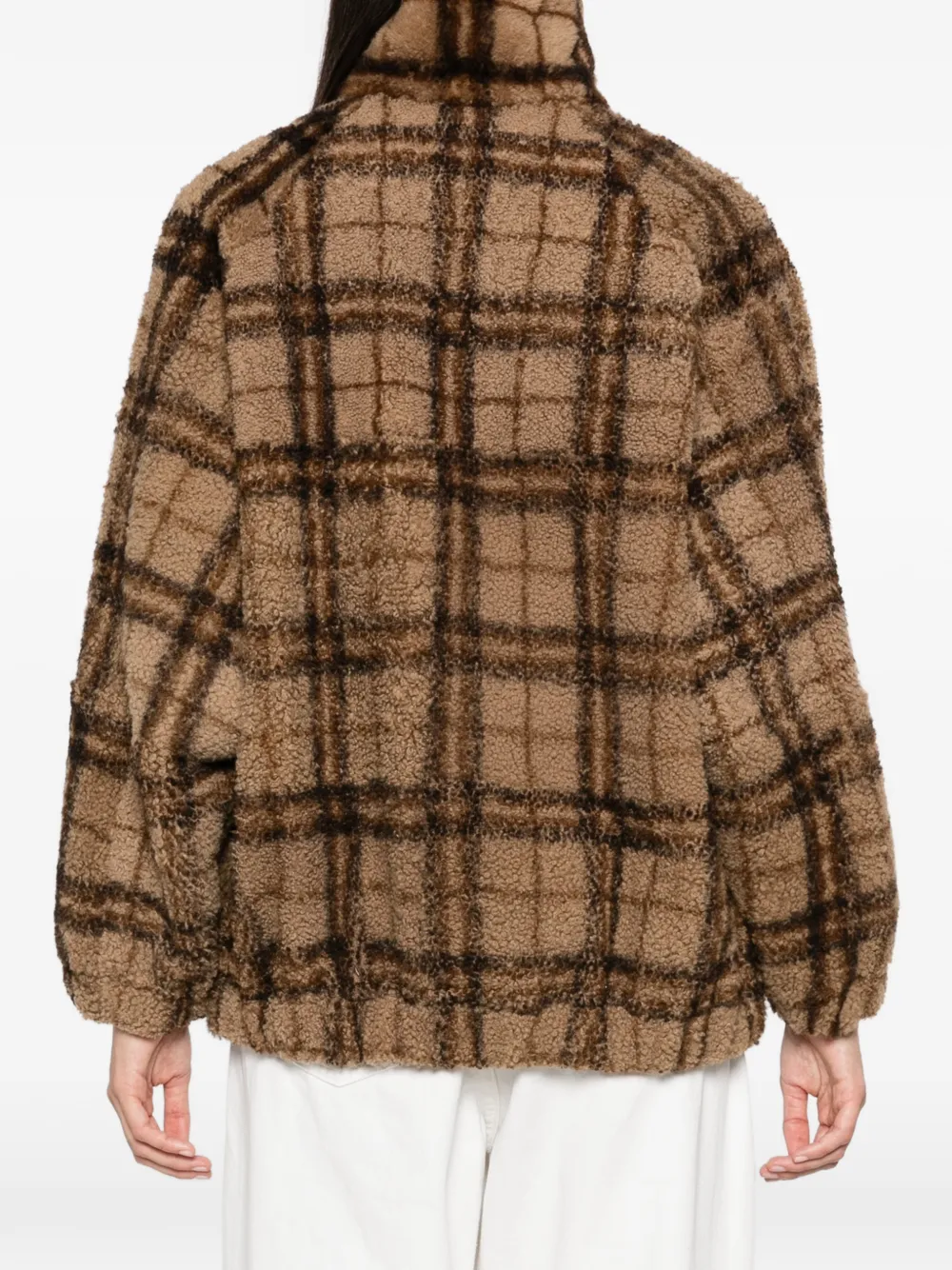 Brunello Cucinelli Geruit lammy jack Bruin