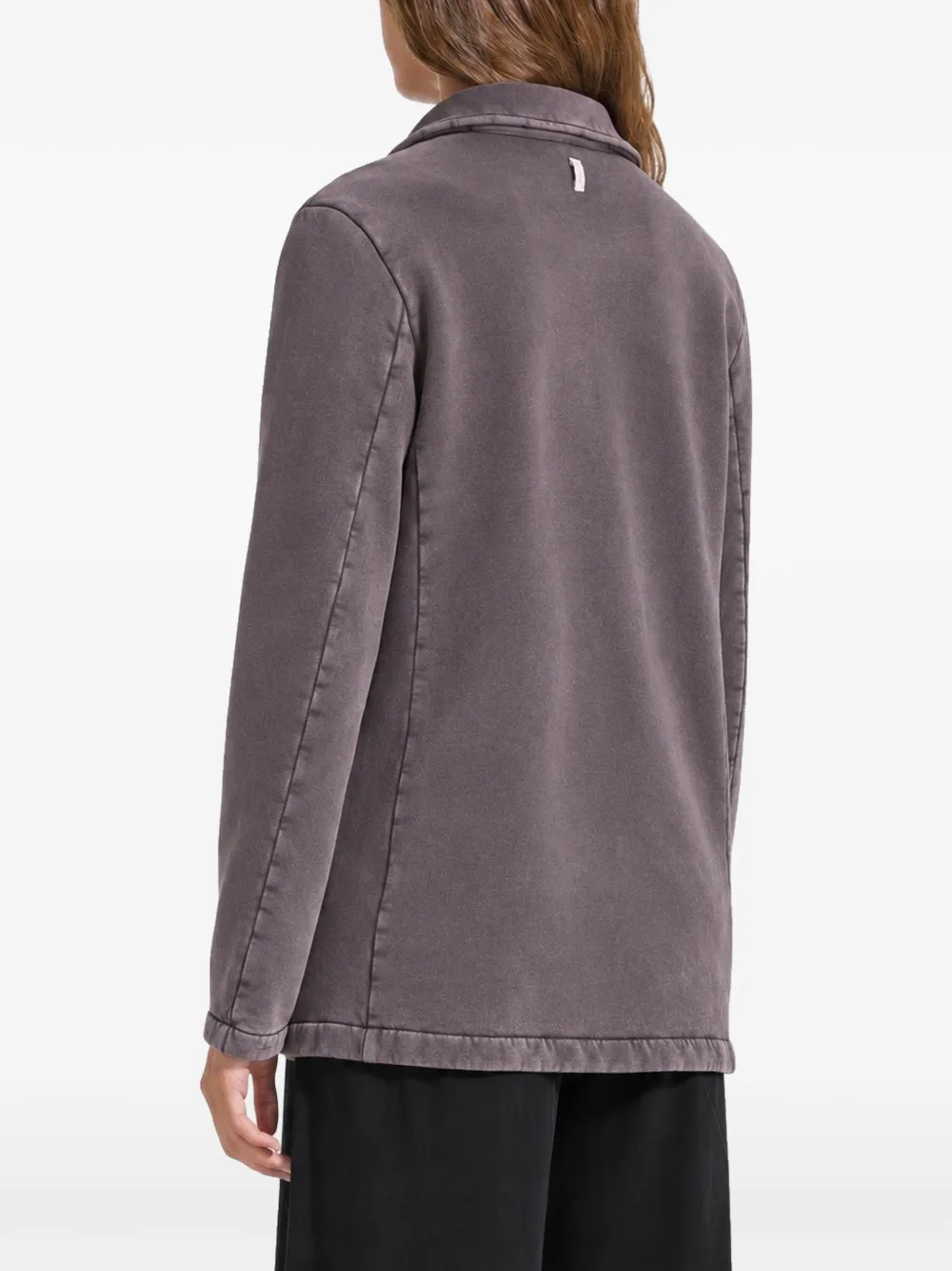 DEHA notched-lapel button-fastening blazer Bruin