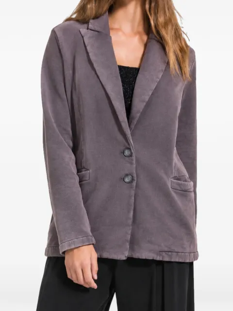 DEHA notched-lapel button-fastening blazer