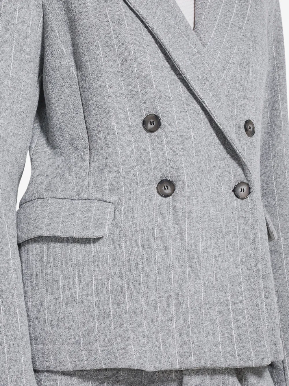 DEHA pinstripe double-breasted blazer Grijs