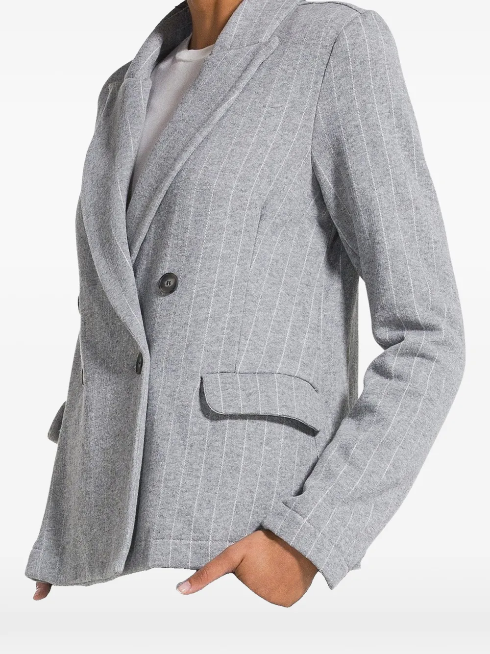 DEHA pinstripe double-breasted blazer Grijs