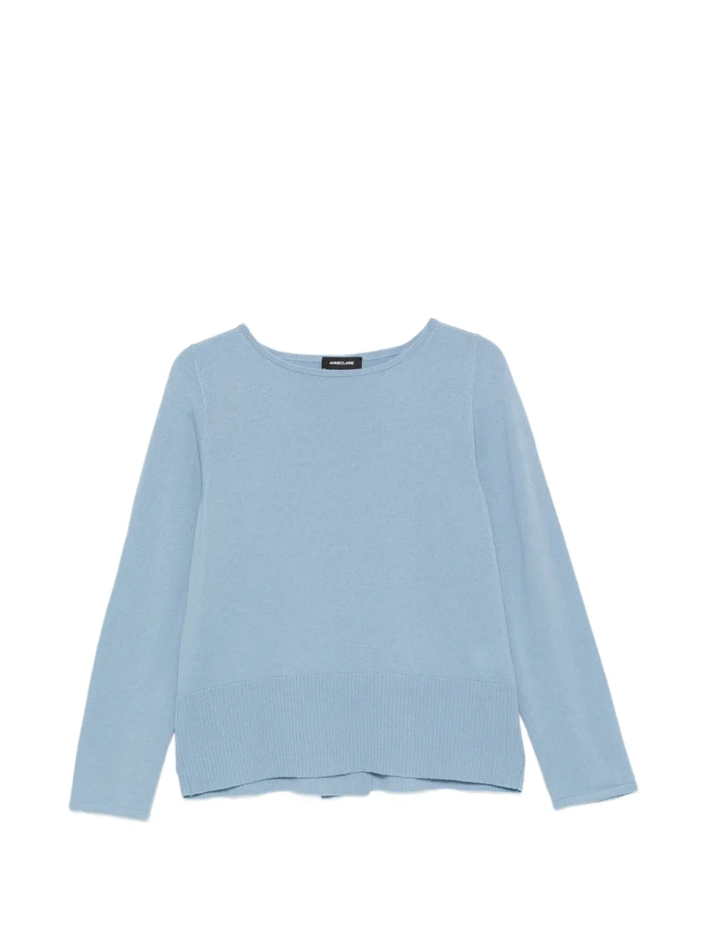 anne claire cross-back boat-neck sweater - Blau
