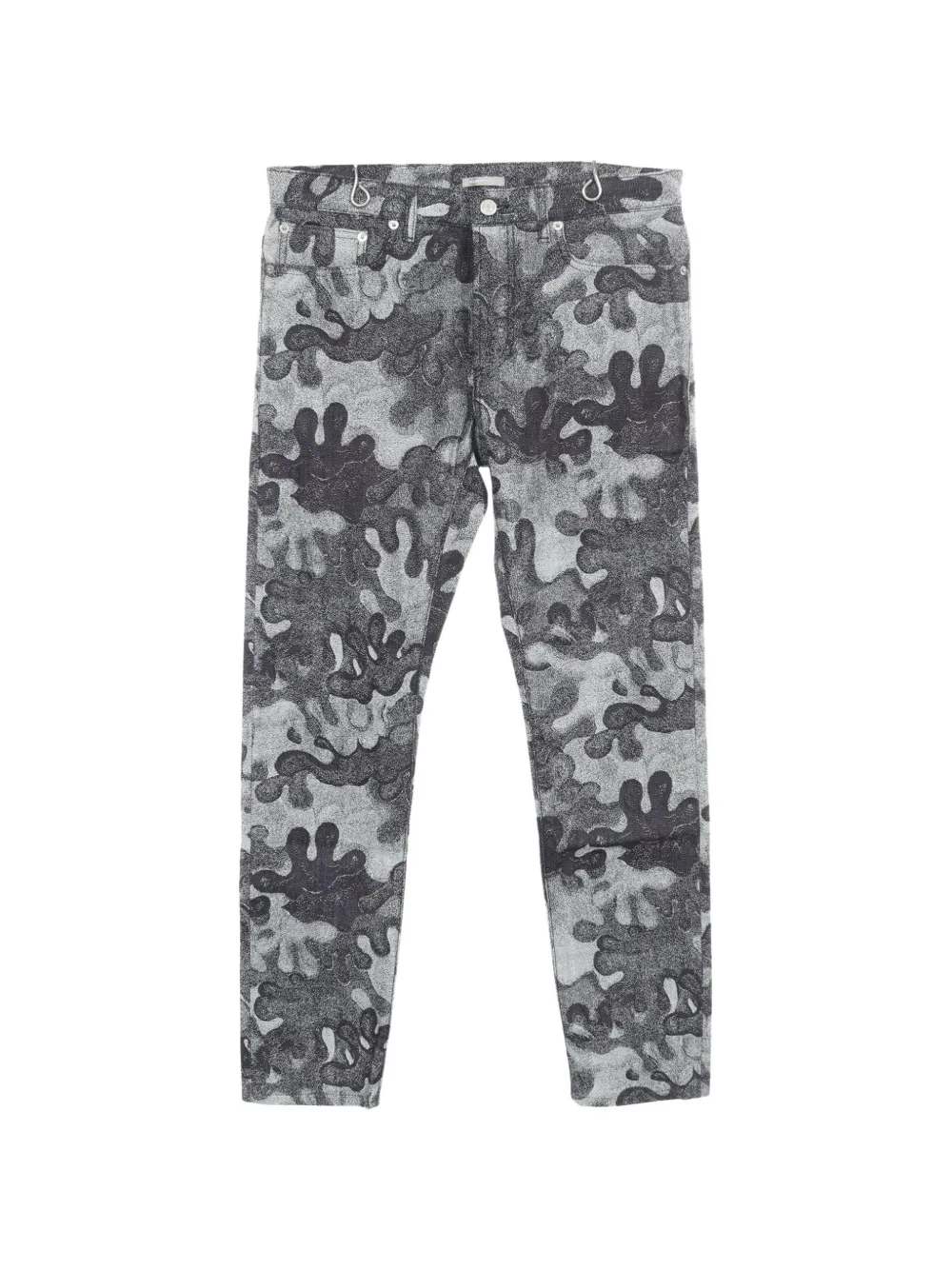 Christian Dior Pre-Owned x Peter Doig 2010s camouflage-print jeans - Bleu