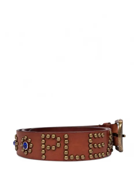 Pleasures studded leather belt