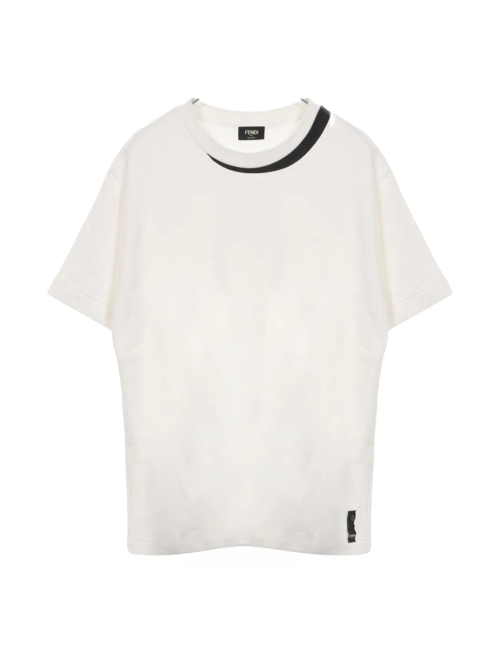 Fendi Pre-Owned 2000s shadow-print T-shirt - Blanc