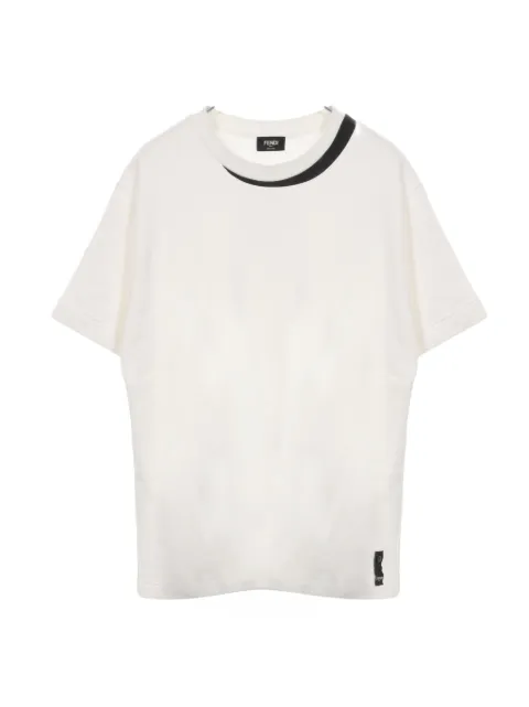 Fendi Pre-Owned 2000s T-Shirt mit Schatten-Print