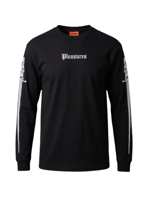 Pleasures Luster logo-embroidered T-shirt