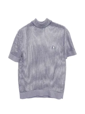 Alexander wang トップス Alexander Wang logo-embossed Cropped Knit Top | Grey | FARFETCH