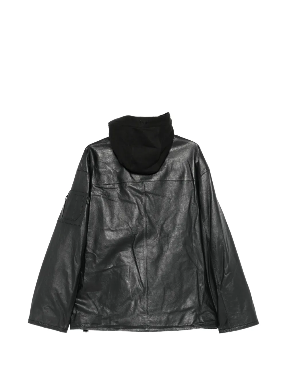 Juun.J sheep-leather jacket Zwart