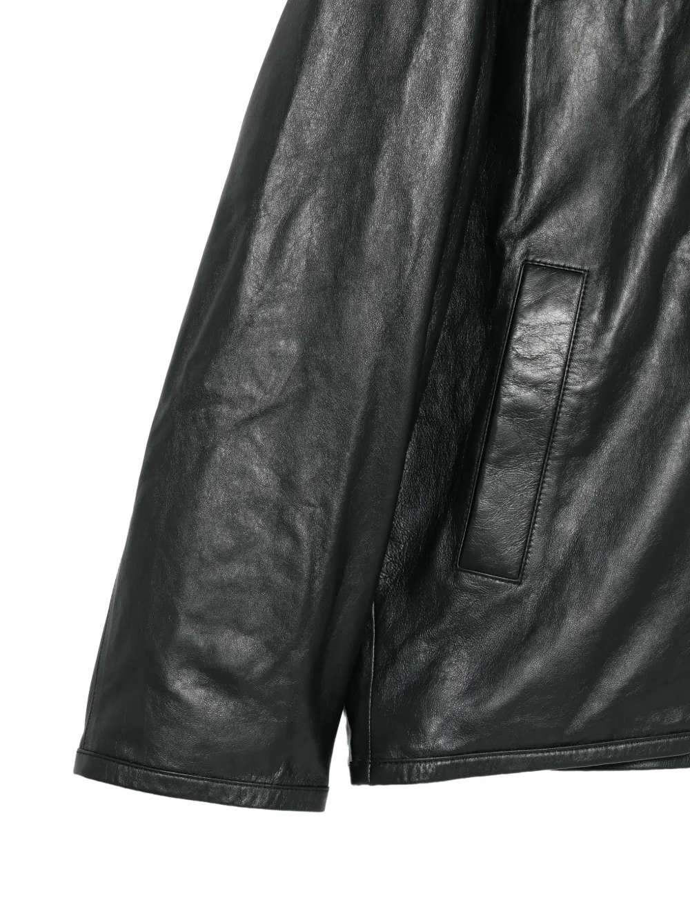 Juun.J sheep-leather jacket Zwart