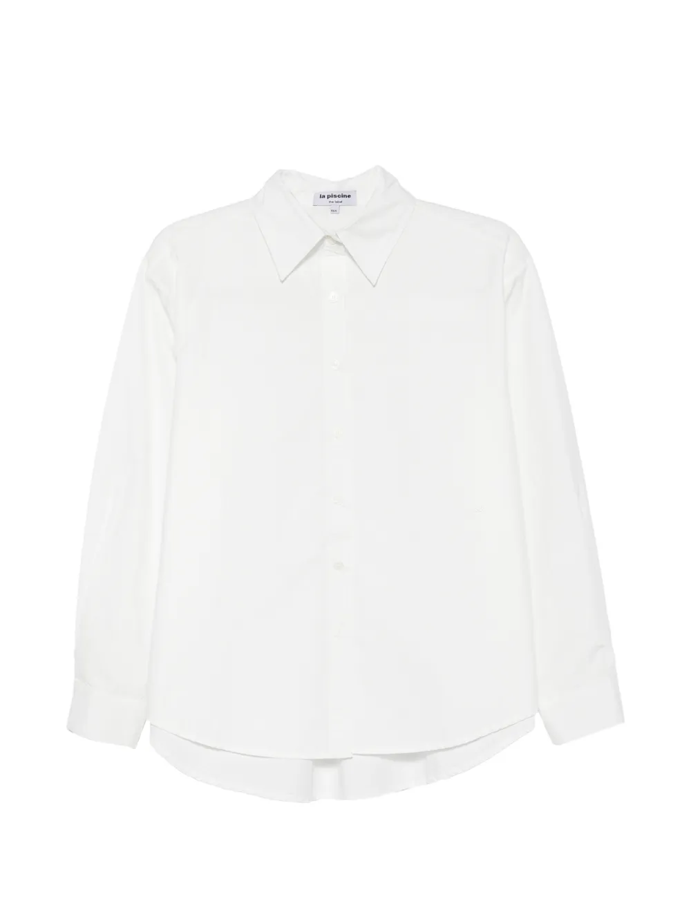 La Piscine asymmetric draped shirt - Weiß