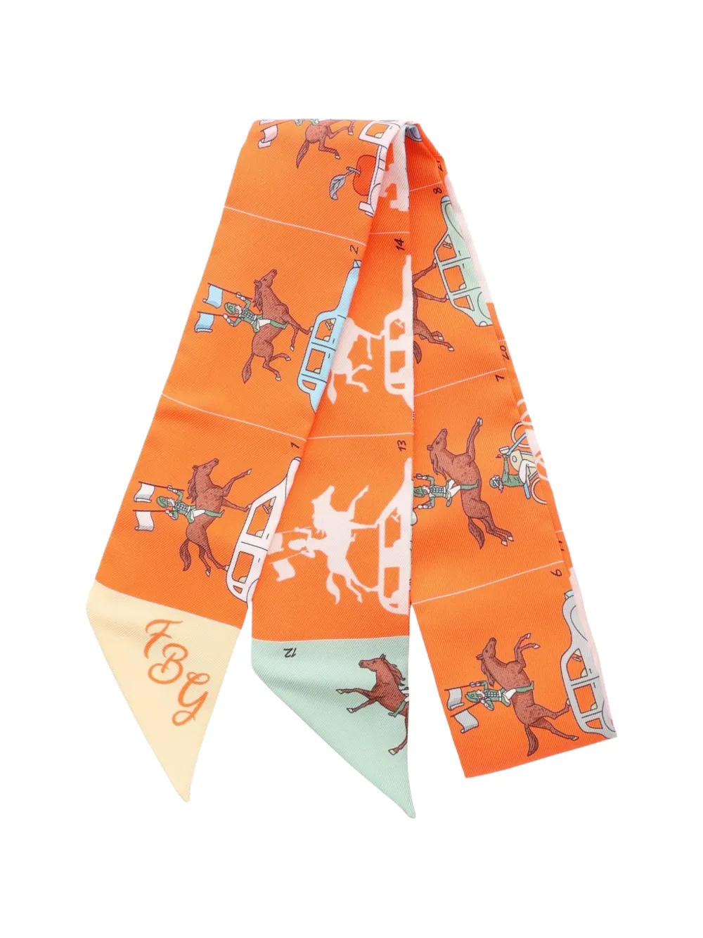 Hermès Pre-Owned 2010s Parade scarf - Orange