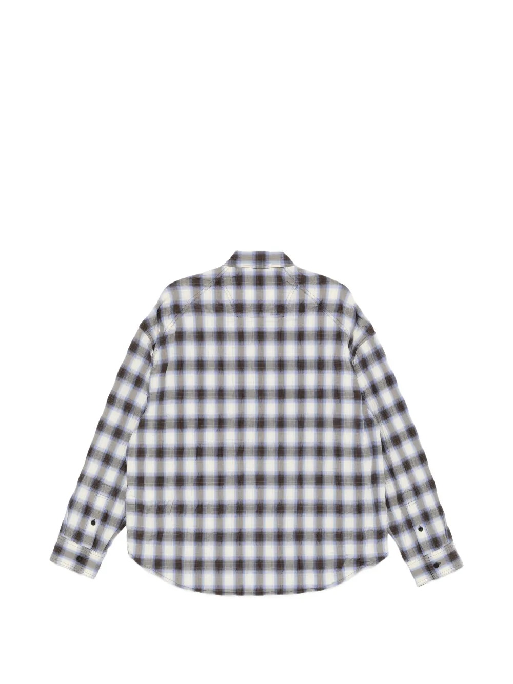Juun.J check-pattern shirt Beige