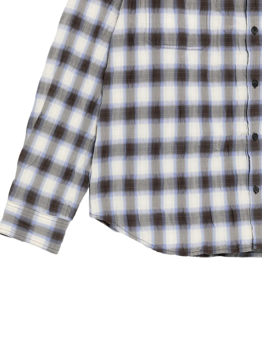 Juun.J check-pattern shirt Beige