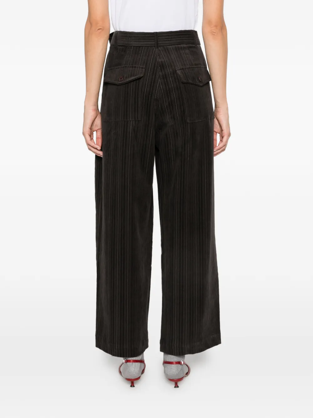 La Piscine Ribfluwelen broek Grijs