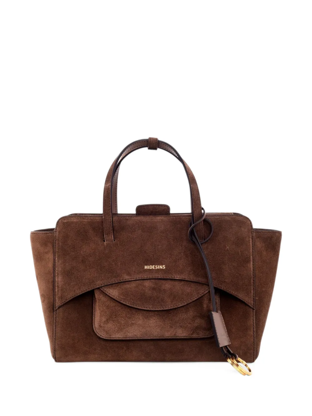 HIDESINS medium Flap suede tote bag
