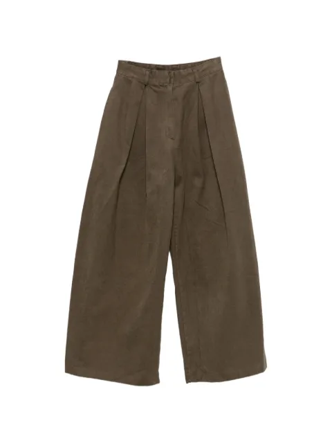 La Piscine pleated wide-leg trousers