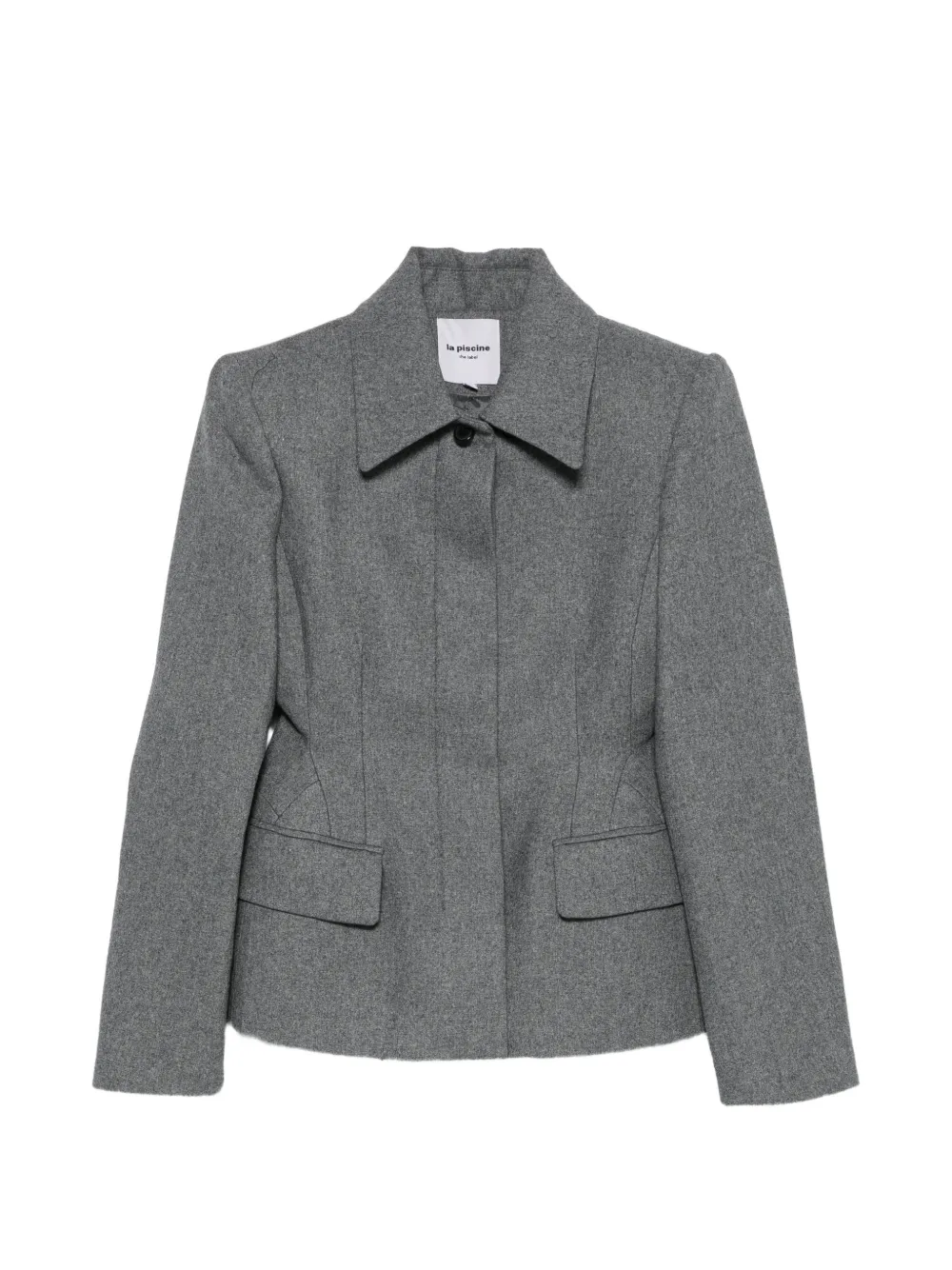 La Piscine concealed-fastening blazer - Grau