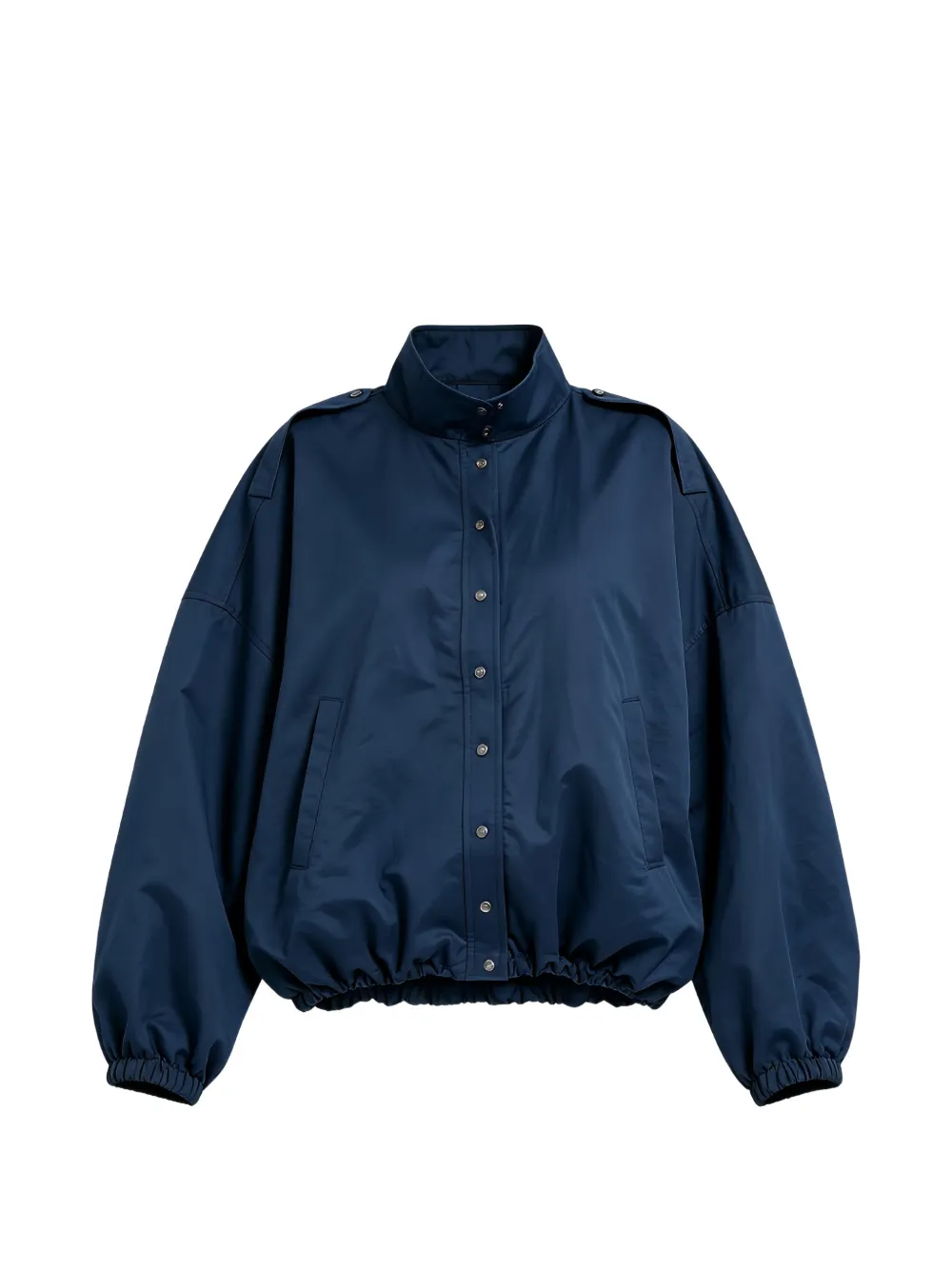 Brunello Cucinelli epaulette-detail bomber jacket - Bleu