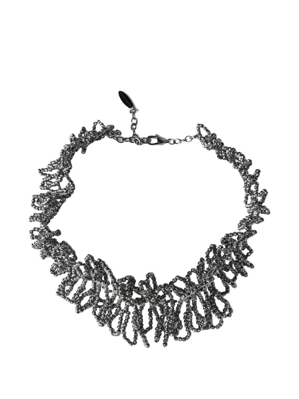 Brunello Cucinelli Monili beaded necklace - Silver
