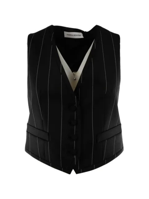 Federica Bonifaci pinstripe-pattern waistcoat